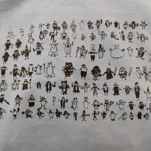 100 hamsters pullover sweater size large printed on Gildan heavy blend sweater - Picture 3 of 6